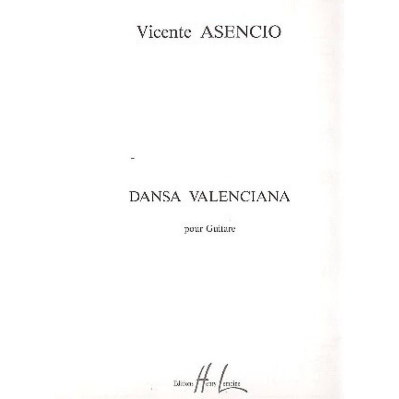 Asencio, Vicente - Dansa Valenciana