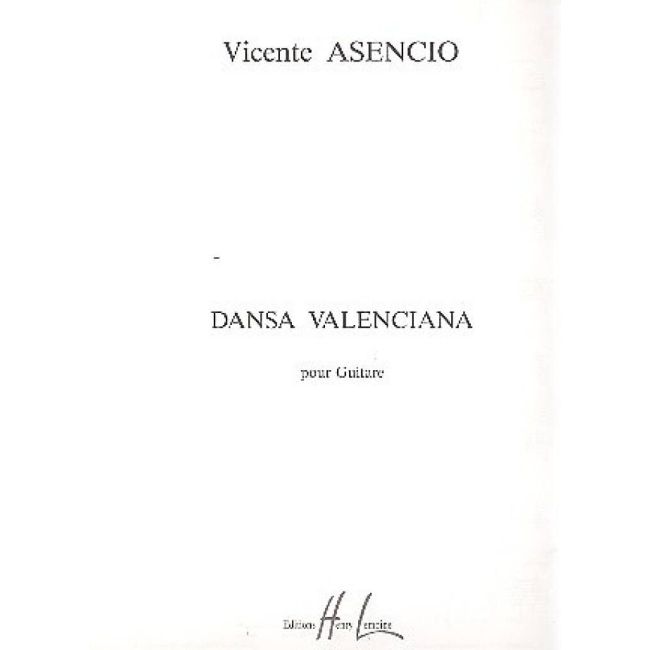 Asencio, Vicente - Dansa Valenciana