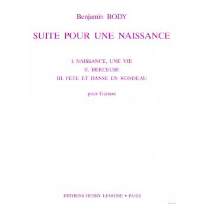 Body, Benjamin - Suite pour une Naissance
