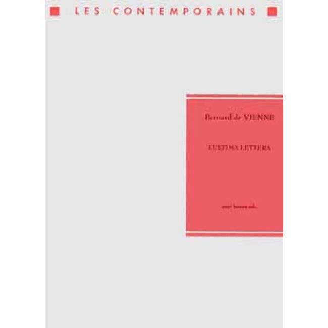 Vienne, Bernard De - L'Ultima Lettera