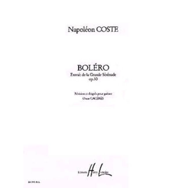 Coste, Napoleon - Boléro Op.30