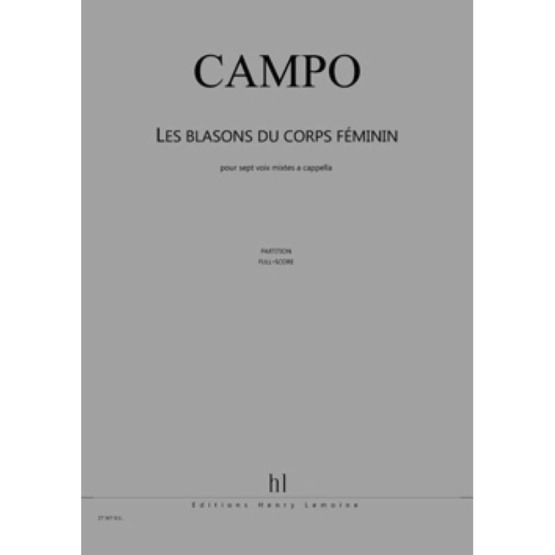 Campo, Régis - Les Blasons du corps féminin