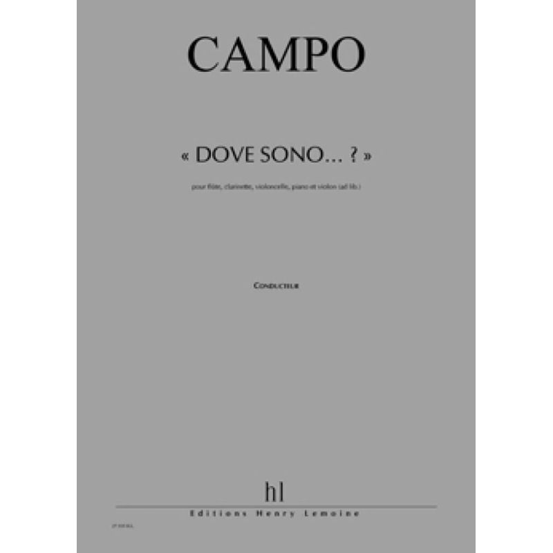 Campo, Régis - Dove Sono...?