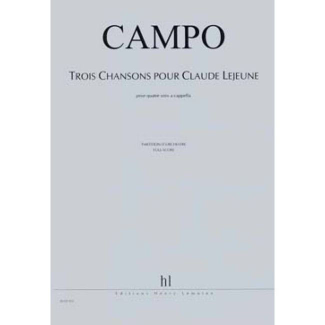 Campo, Régis - Chansons pour Claude Lejeune (3)