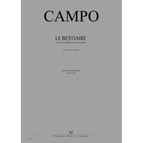 Campo, Régis - Le Bestiaire