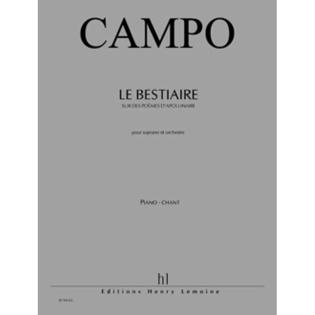Campo, Régis - Le Bestiaire