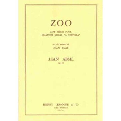 Absil, Jean - Zoo Op.63