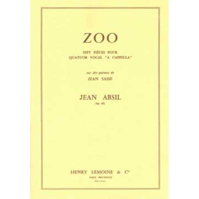 Absil, Jean - Zoo Op.63