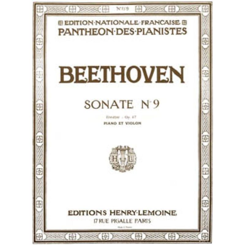 Beethoven, Ludwig van - Sonate n°9 Kreutzer