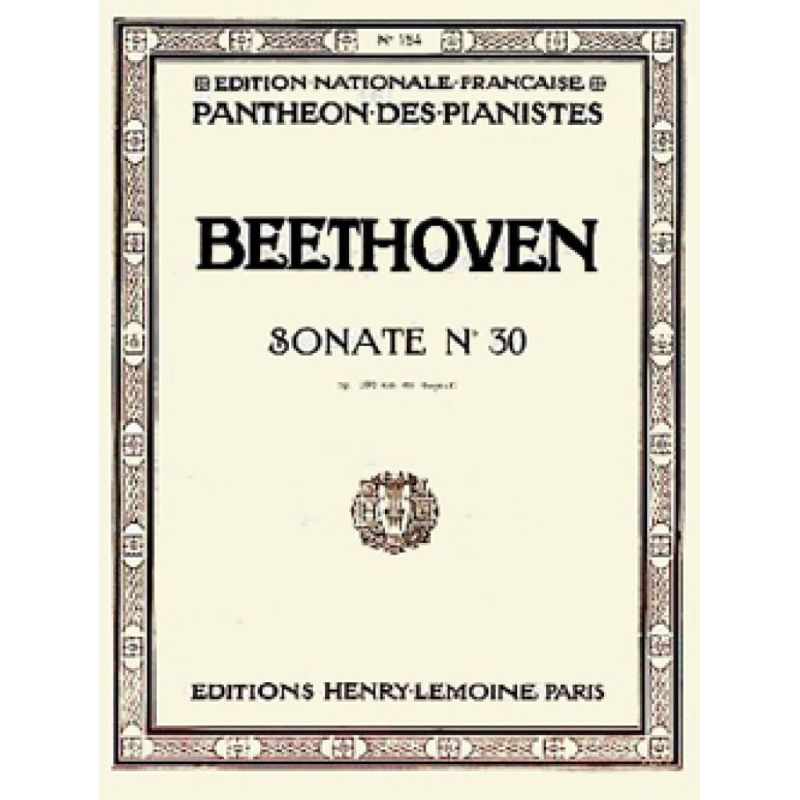 Beethoven, Ludwig van - Sonate n°30 en mi maj. Op.109