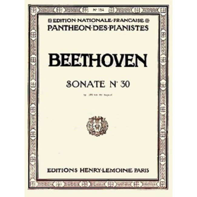 Beethoven, Ludwig van - Sonate n°30 en mi maj. Op.109