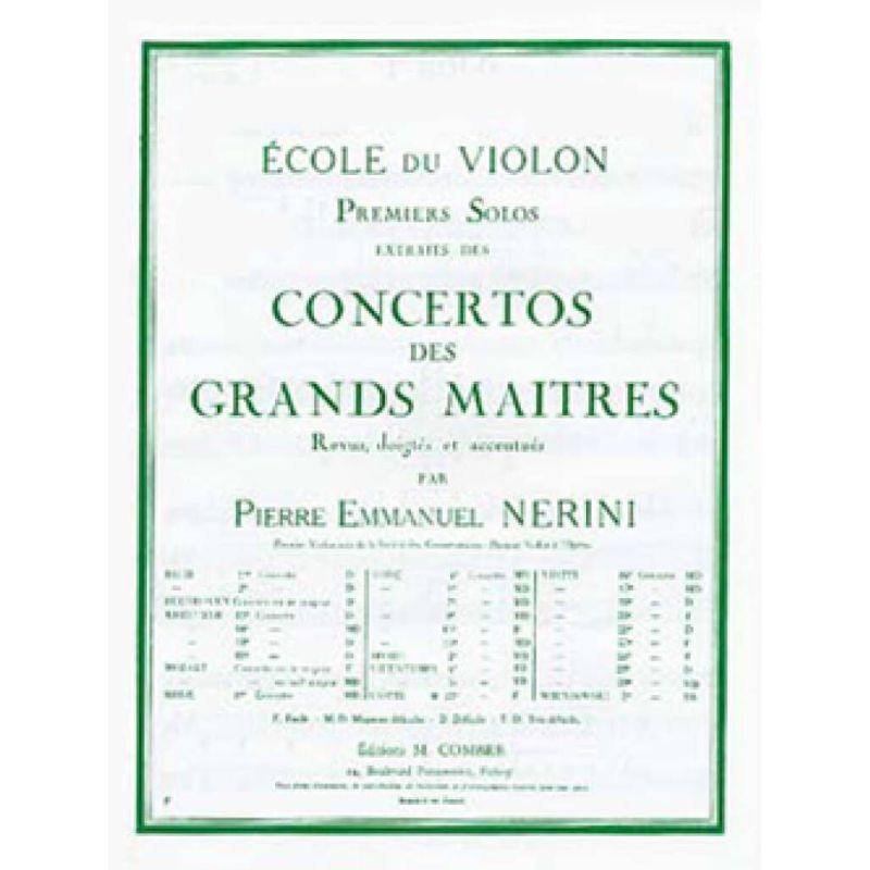 Viotti, Giovanni Battista - Solo n°1 du concerto n°13