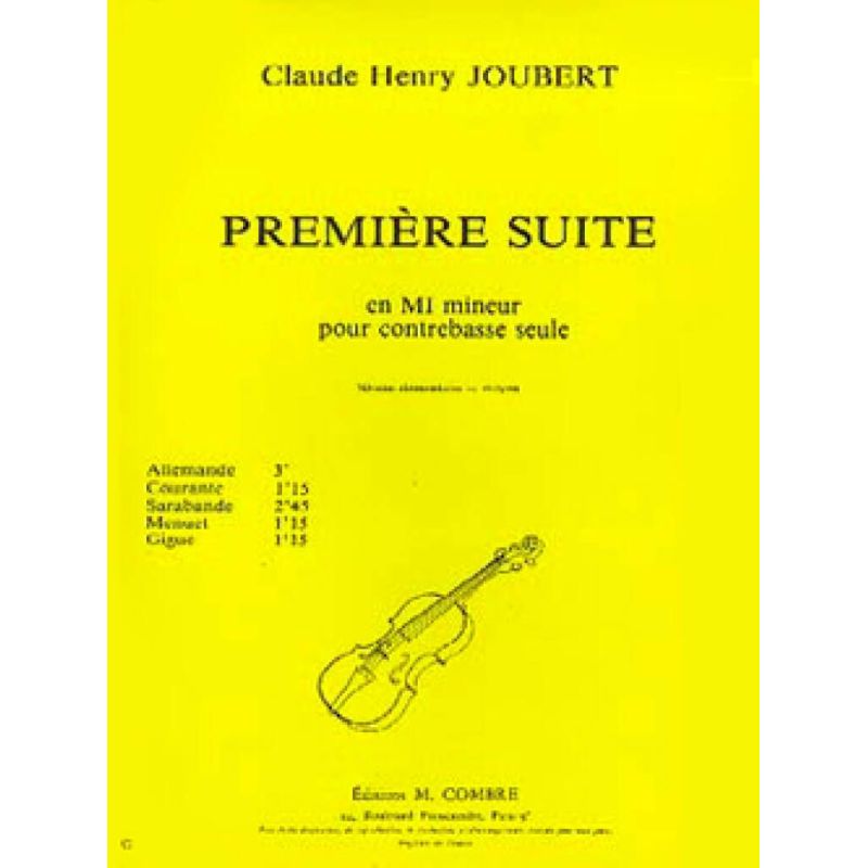 Joubert, Claude-Henry - Suite n°1 en mi min.