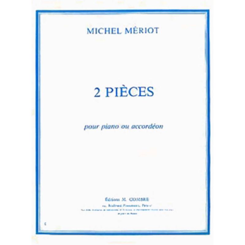 Meriot, Michel - Pièces (2) : Mélodie - Petite valse