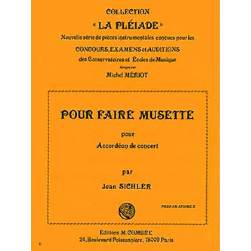 Sichler, Jean - Pour faire musette