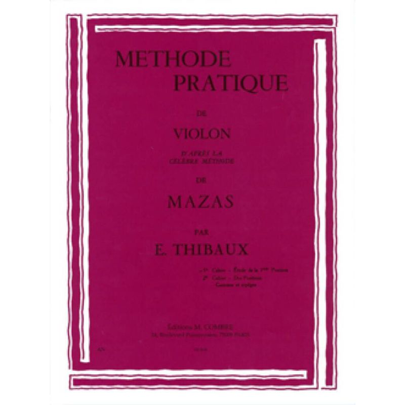 Thibaux, E. - Méthode d'après Mazas Vol.1