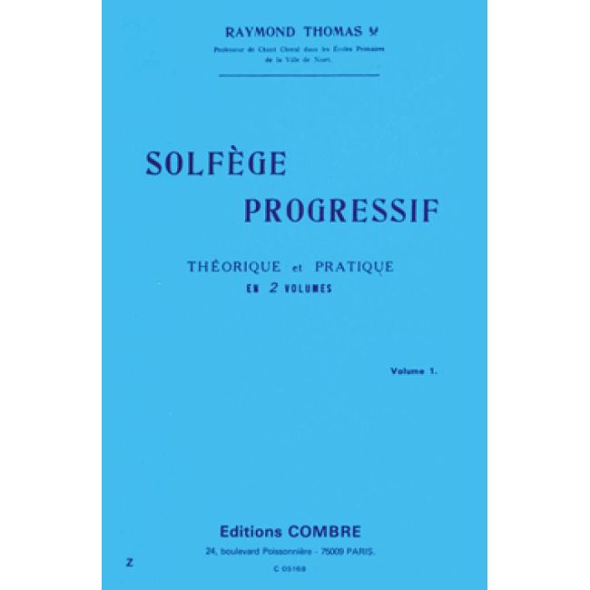 Thomas, R. - Solfège progressif Vol.1