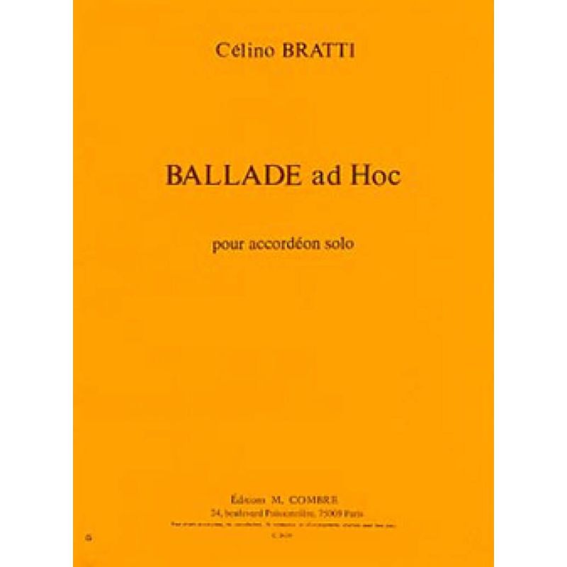 Bratti, Celino - Ballade ad hoc