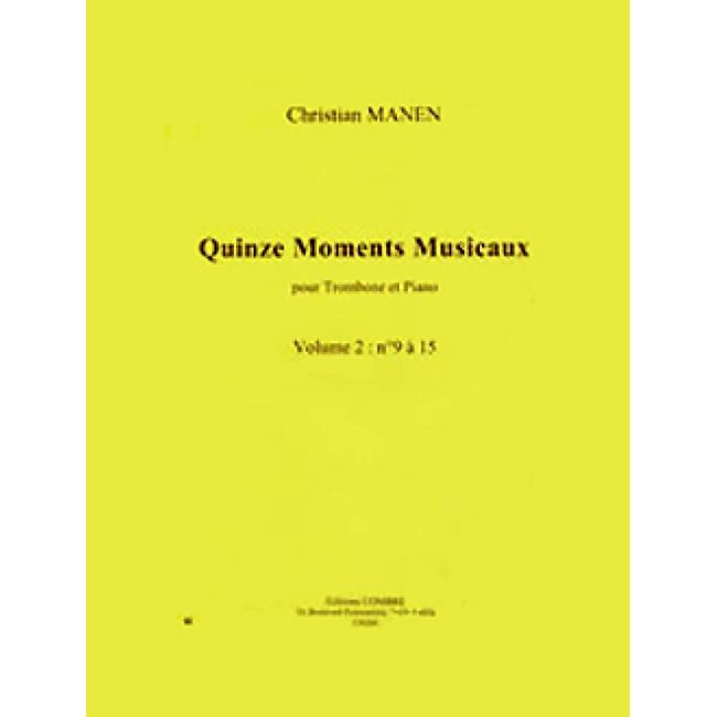 Manen, Christian - Moments musicaux (15) Vol.2 n°9 à15