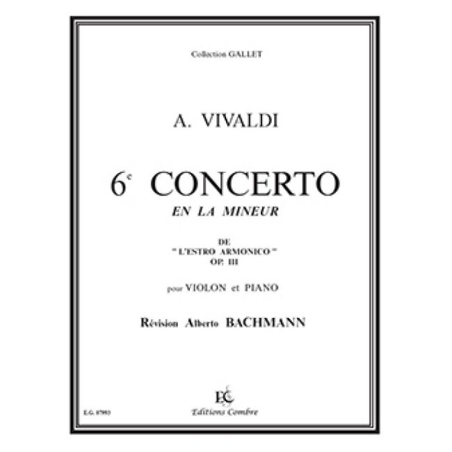 Vivaldi, Antonio - Concerto n°6 en la min. Op.3 Estro Armonico