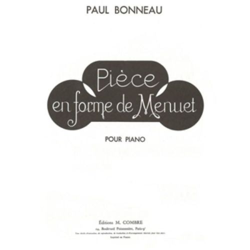 Bonneau, Paul - Pièce en forme de menuet