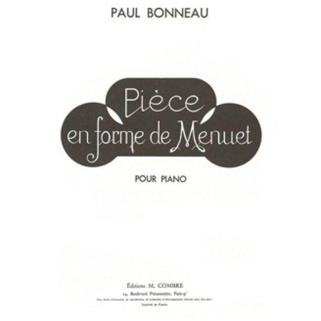 Bonneau, Paul - Pièce en forme de menuet