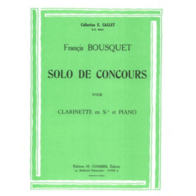 Bousquet, Francis - Solo de concours