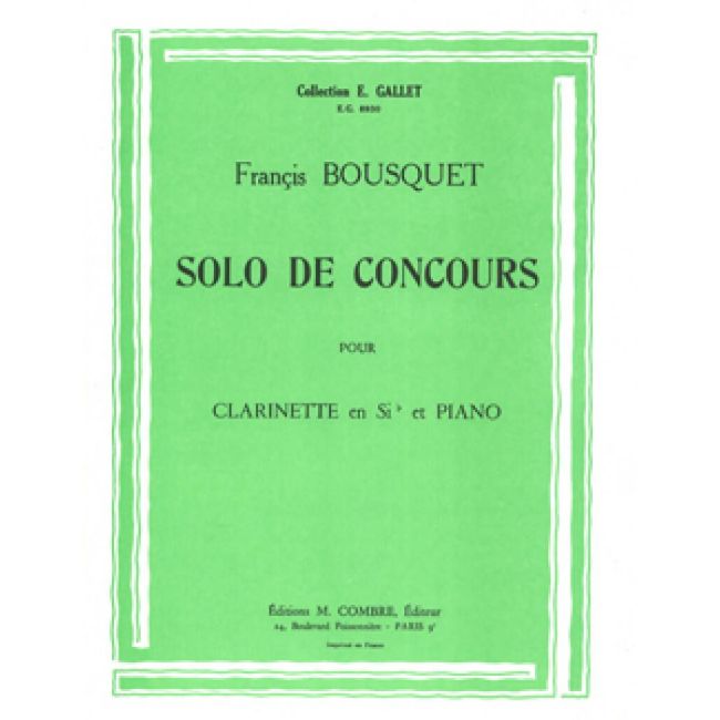 Bousquet, Francis - Solo de concours
