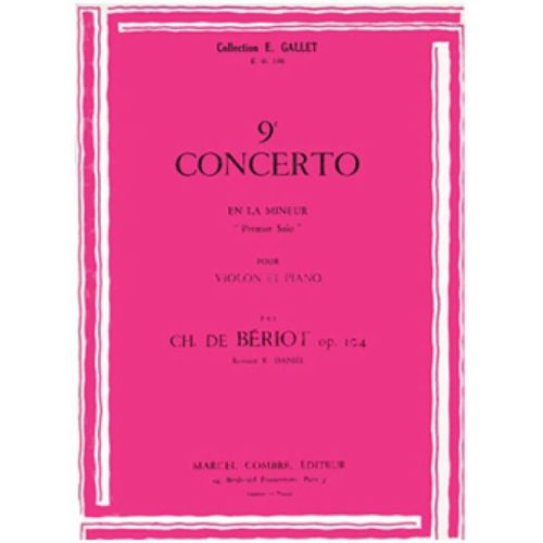 Bériot, Charles Auguste de - Solo n°1 du concerto n°9 en la min.