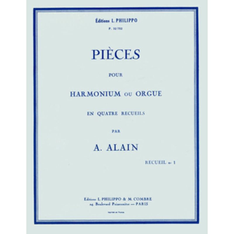 Alain, Albert - Pièces - 1° recueil (20 petites pièces)