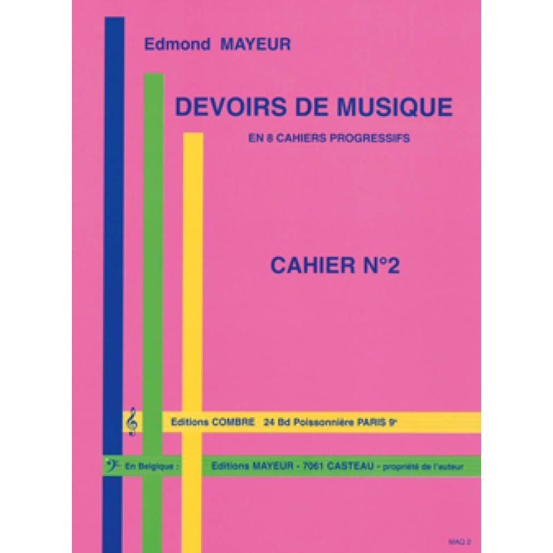 Mayeur, Edmond - Devoirs de musique cahier 2