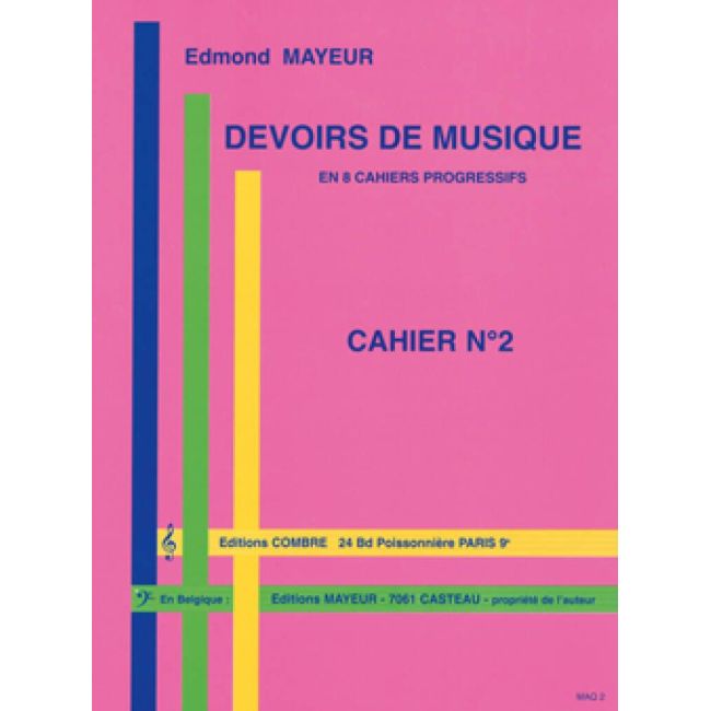 Mayeur, Edmond - Devoirs de musique cahier 2