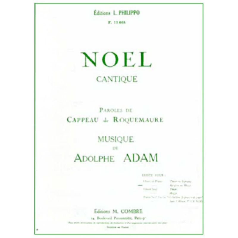 Adam, Adolphe Charles - Minuit Chrétiens - Noël
