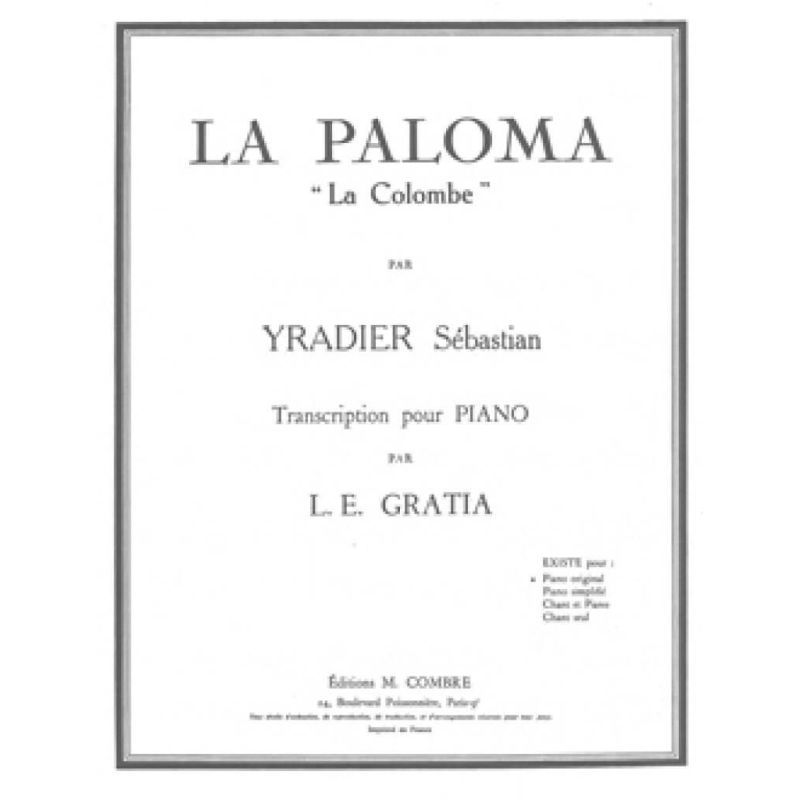 Yradier, Sebastian - La Paloma (La Colombe)