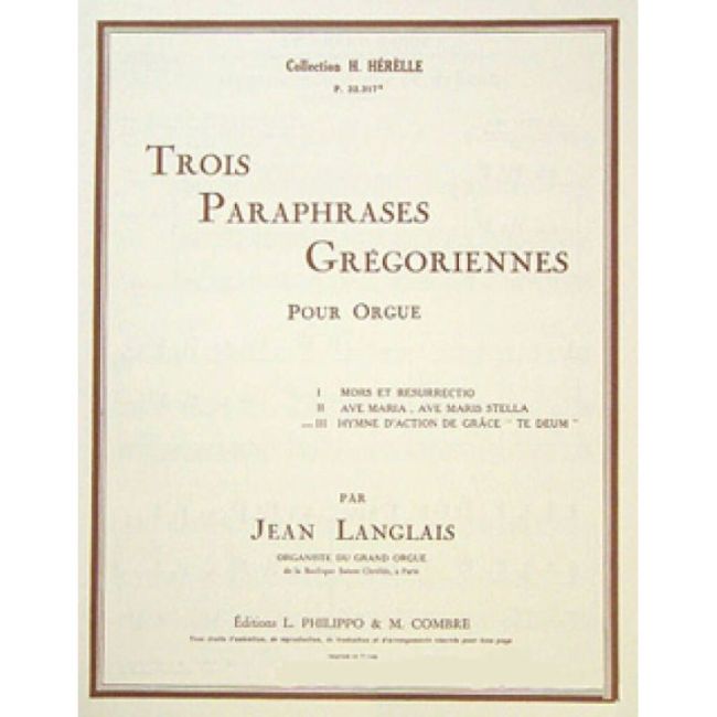 Langlais, Jean - Hymne action de grâce Te Deum
