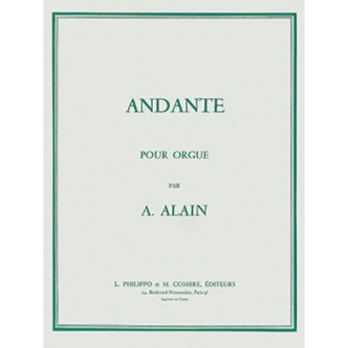 Alain, Albert - Andante