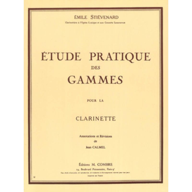 Stiévenard, Émile - Etude pratique des gammes