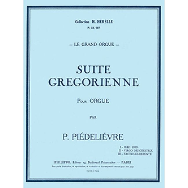 Piedelievre, Paule - Suite grégorienne