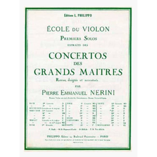 Viotti, Giovanni Battista - Solo n°1 du concerto n°20