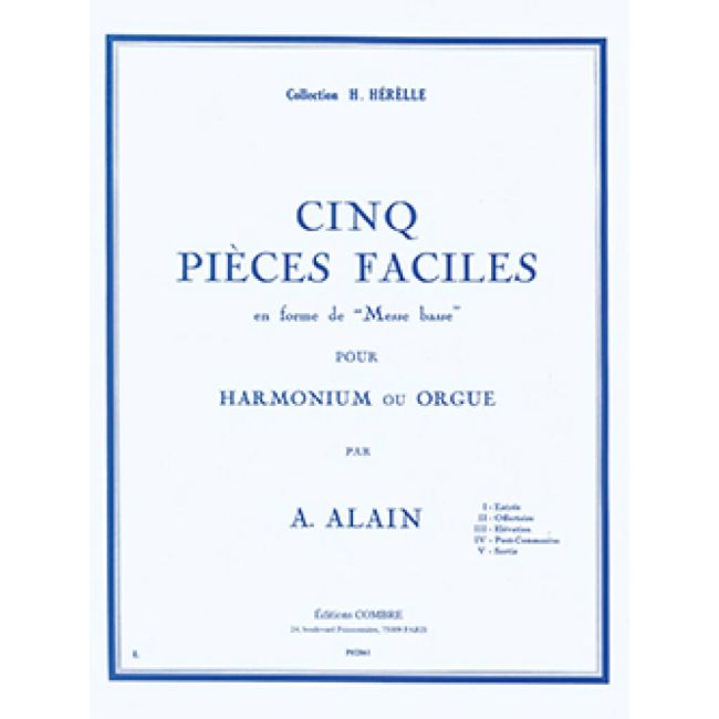Alain, Albert - Pièces faciles en forme de Messe basse (5)