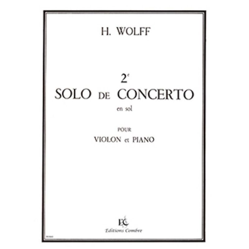 Wolff, H. - Solo de concerto n°2 en sol