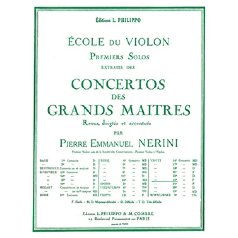 Viotti, Giovanni Battista - Solo n°1 du concerto n°23