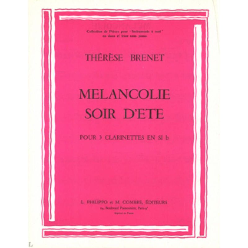 Brenet, Thérèse - Mélancolie - Soir d'été