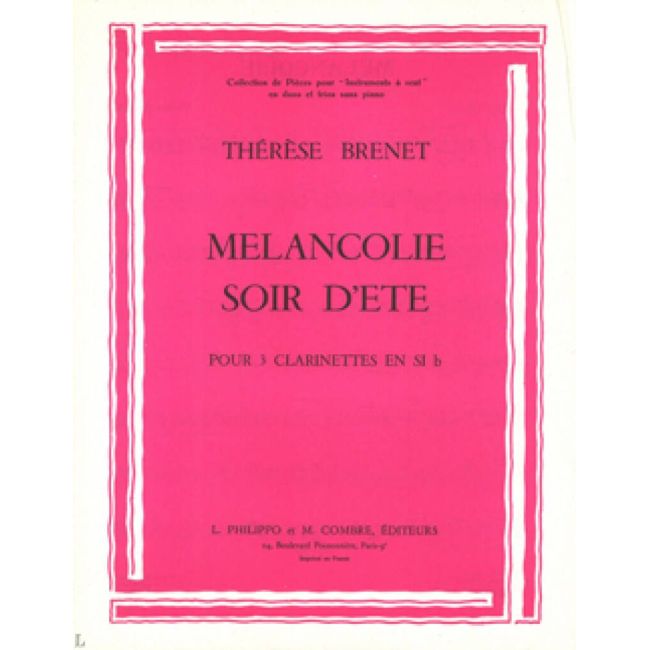 Brenet, Thérèse - Mélancolie - Soir d'été