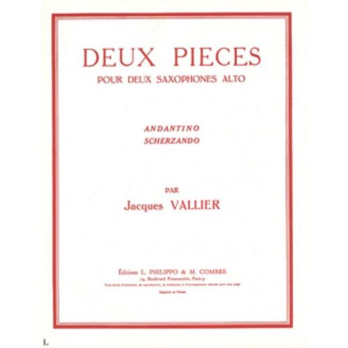 Vallier, Jacques - Pièces (2) : Andantino - Scherzando