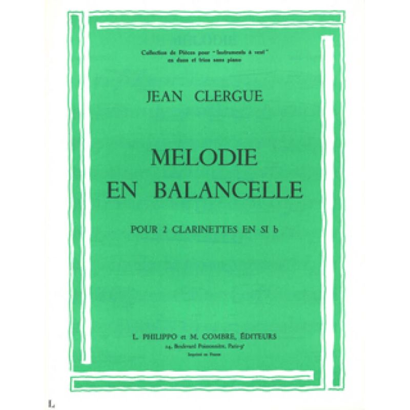 Clergue, Jean - Mélodie - En balancelle