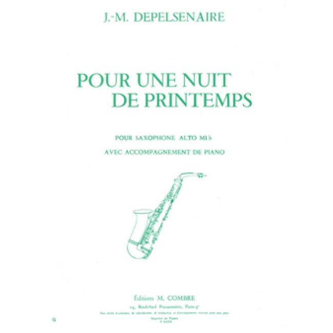 Depelsenaire, Jean-Marie - Pour une nuit de printemps