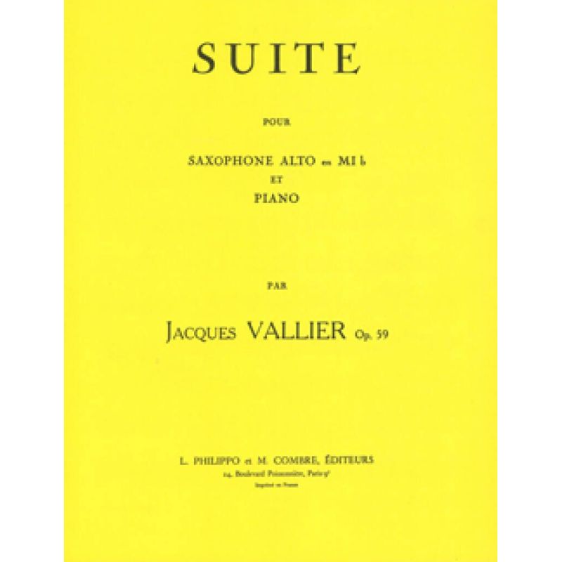 Vallier, Jacques - Suite Op.59