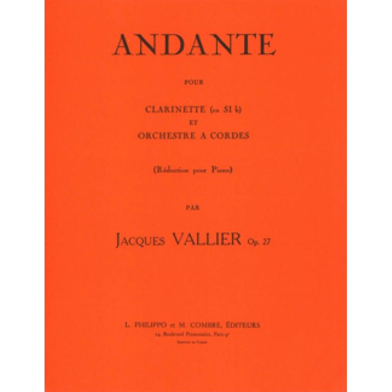 Vallier, Jacques - Andante Op.27