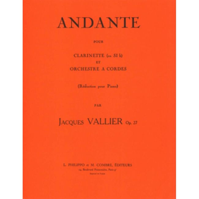 Vallier, Jacques - Andante Op.27